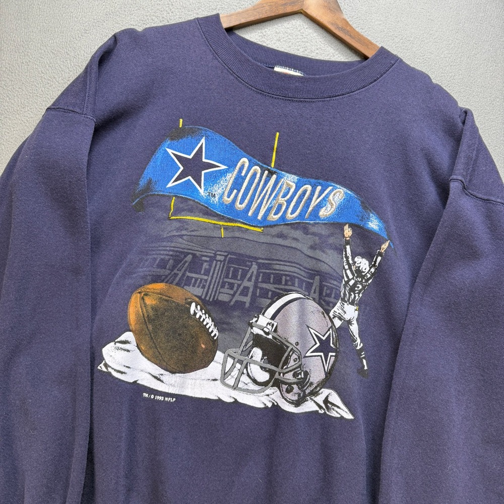 VTG Dallas Cowboys Nutmeg Mills Sweatshirt Mens XL Made in USA Retro NFL 1993